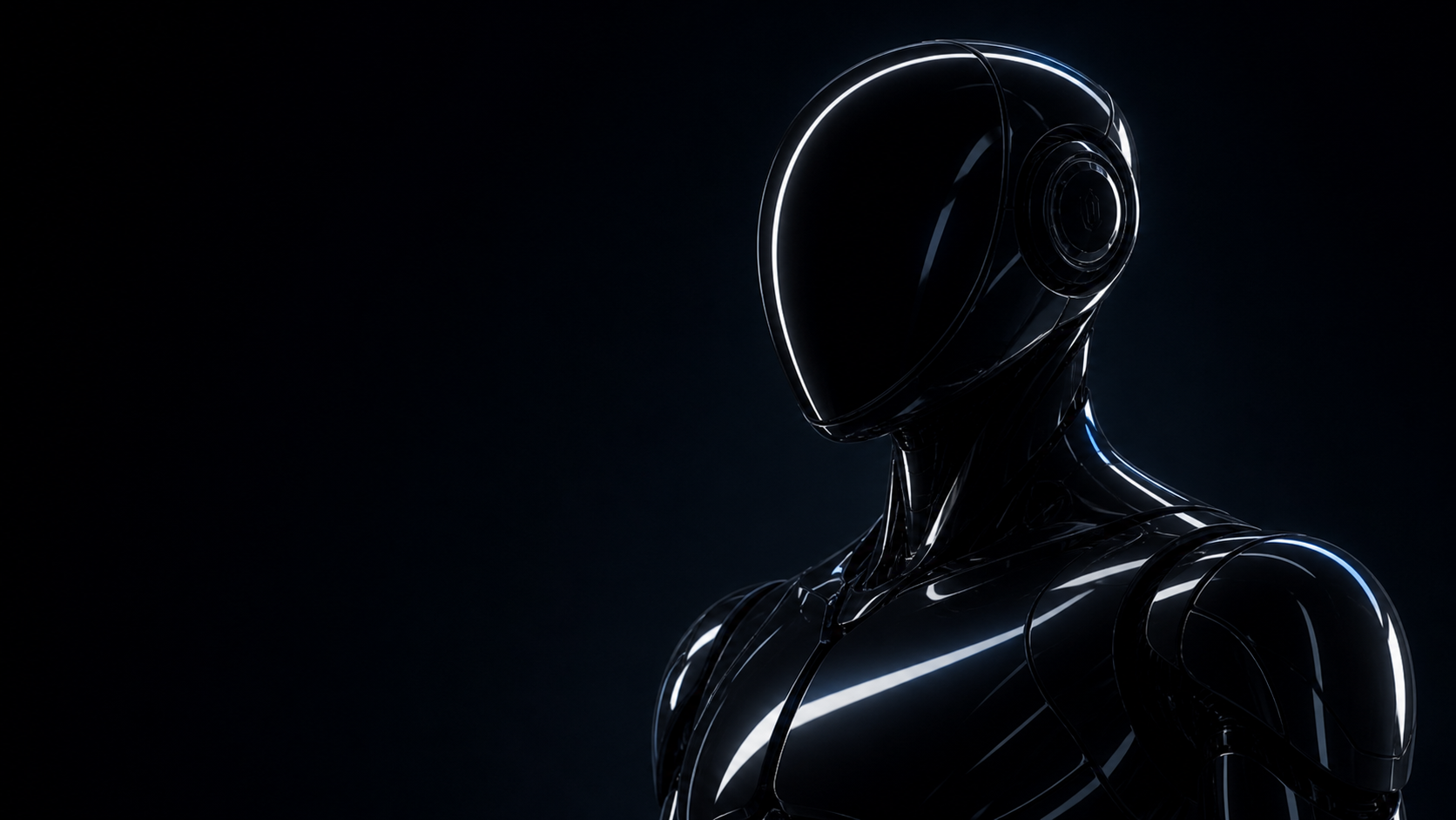 Glossy Neura robot verifying trader performance